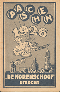 711370 Bestelkaart voor 'Paschen 1926' van De Korenschoof , Brood- en Banketbakkerij, Kaatstraat te Utrecht.